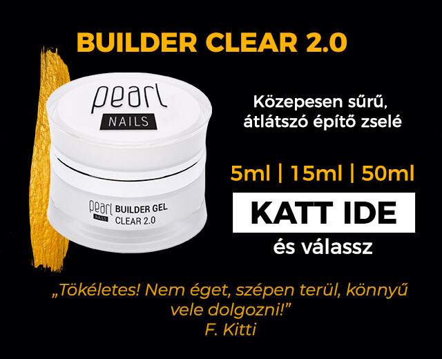 Builder Clear 2.0 Közepesen sűrű, átlátszó építő zselé 5ml | 15ml | 50ml - KATT IDE és válassz - Pearl Nails / Vélemény: „Tökéletes! Nem éget, szépen terül, könnyű vele dolgozni!” F. Kitti