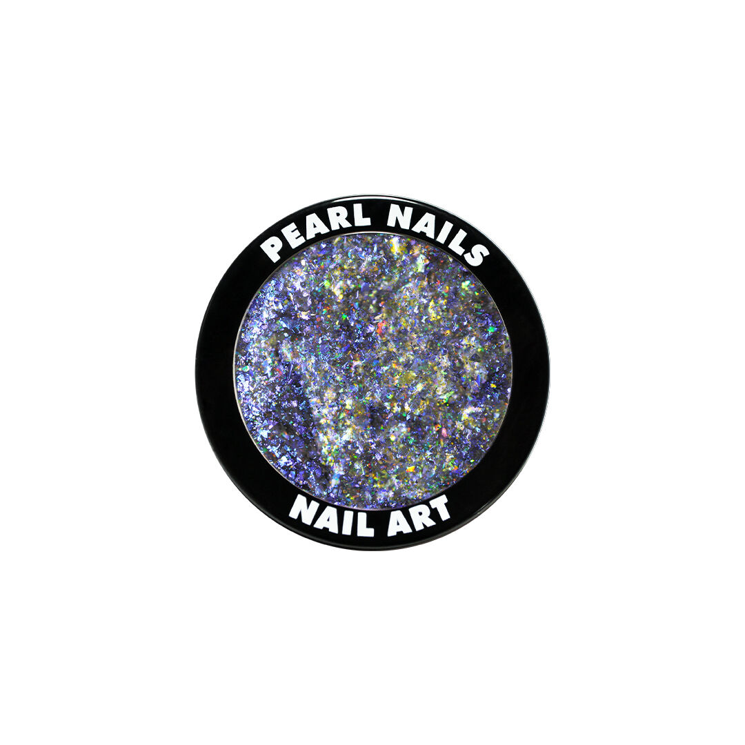 Pearl Nails Galaxy Metal Flakes - Blue körömdíszítő chrome flakes