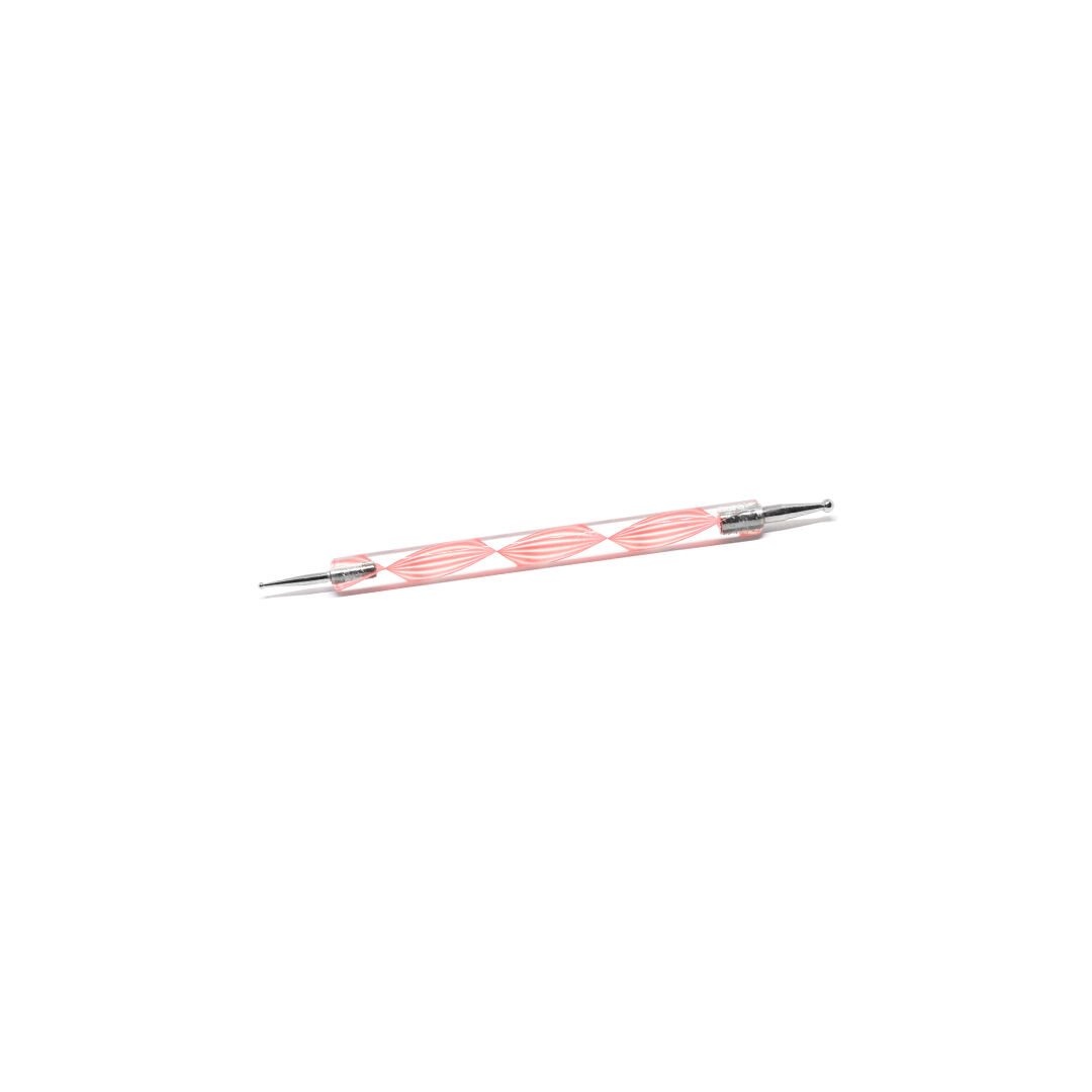 Pearl Nails kétoldalas díszítő tű, rózsaszín