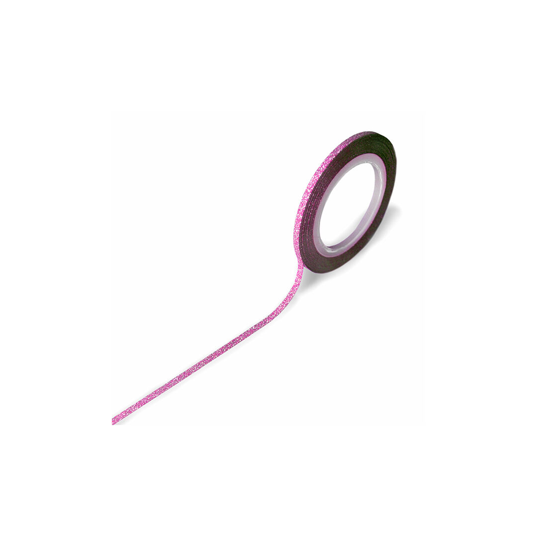 Díszítő szalag 2mm - glitter világos lila