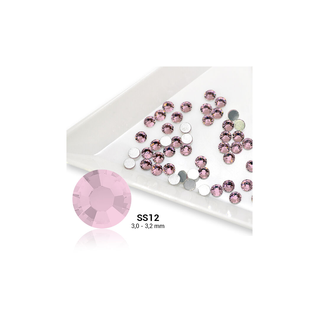 Pearl Nails világos rózsaszín strasszkő SS12 50db