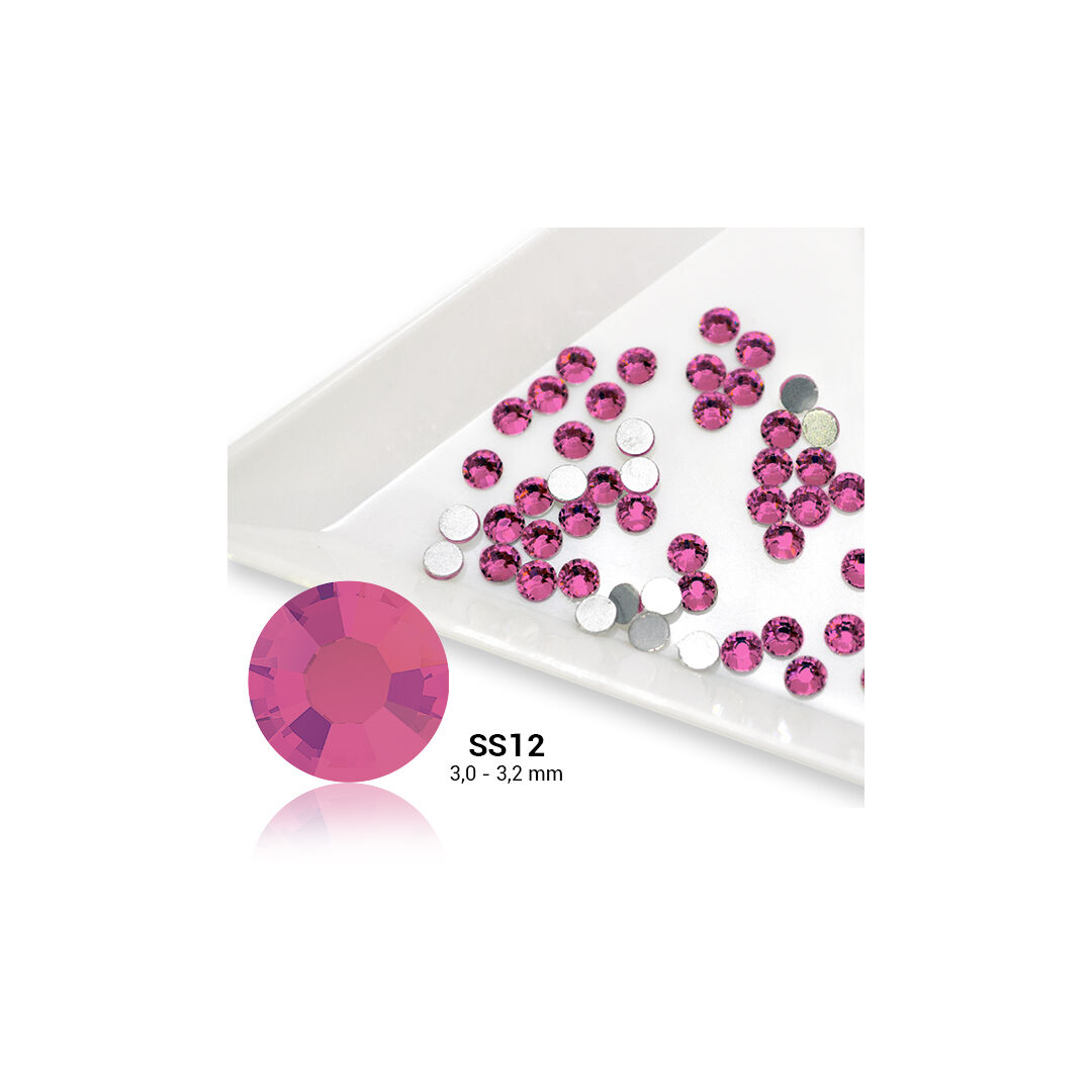Pearl Nails rózsaszín strasszkő SS12 50db