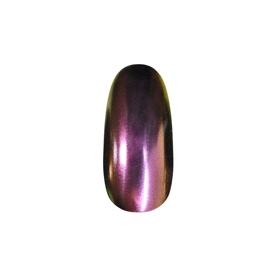 5D Galaxy Cat Eye Powder - Pink-coral fényes krómporként