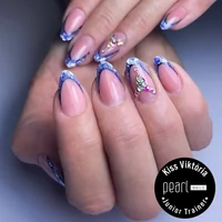 Kép 6/10 - Kiss_Ria_Nude_hybrid_gel_chrome2_fekete_premium_finish_kek_glitter