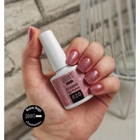 Kép 3/7 - Glitter rosegold köröm - 820 Classic gél lakk| Pearl Nails ROUGE kollekció 