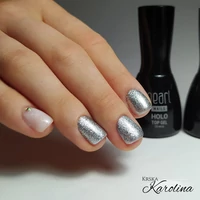 Kép 8/10 - Ezüst Glam Decor Gel extra csillámos dekor zselé | Pearl Nails