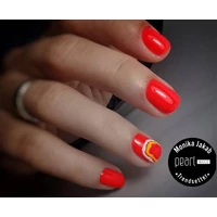 Kép 6/10 - Gummy Base Gel - Neon Coral rugalmas, építő neon korall lakkzselé