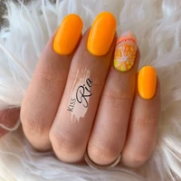 Kép 2/3 - Neon narancssárga köröm - Pearl Nails Neonlac FL23 gél lakk