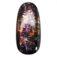 Kép 3/8 - Galaxy Metal Flakes - Pink- fekete alapon