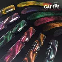 Kép 3/4 - Galaxy Cat Eye Effect 706 gél lakk - PURPLE GREEN