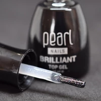 Kép 6/7 - Pearl Nails Brilliant Top Gel csillámos effekt fényzselé - apró, ezüst csillámokkal