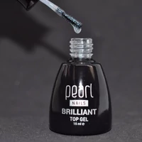 Kép 5/7 - Pearl Nails Brilliant Top Gel csillámos effekt fényzselé - apró, ezüst csillámokkal