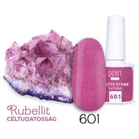 Kép 2/4 - Ásványkristály-hatás a körmökön - Matte Stone 601 pink gél lakk 