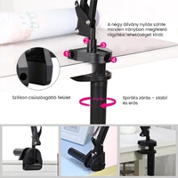 Kép 4/8 - PULUZ LED körlámpa / szelfi lámpa telefontartóval