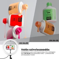 Kép 6/8 - PULUZ LED körlámpa / szelfi lámpa telefontartóval