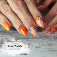 Kép 6/7 - Kiss Vivi - Gummy Base Gel NEON Orange