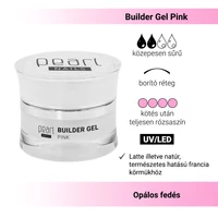 Kép 3/4 - Pearl Nails Builder Gel Pink rózsaszín építőzselé