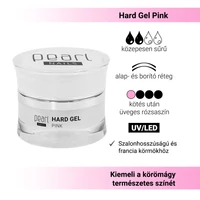 Kép 3/4 - Pearl Nails Hard Gel Pink rózsaszín műköröm zselé