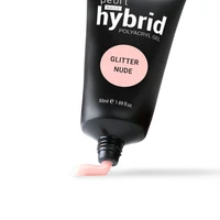 Kép 2/6 - Pearl Nails hybrid PolyAcryl Gel akrilzselé - Glitter Nude 50ml