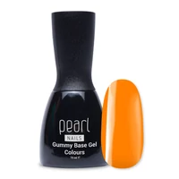 Kép 1/7 - Pearl Nails - Gummy Base Gel - NEON ORANGE színezett alapzselé