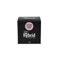 Kép 2/6 - Pearl Nails hybrid PolyAcryl Gel akrilzselé - Glitter Cover Pink 15ml