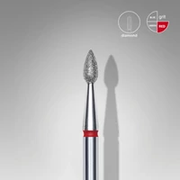 Kép 2/3 - Staleks gyémánt csiszolófej - "csepp" piros 2,3 mm/5 mm - FA40R023/5 | EXPERT