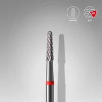 Kép 2/2 - Staleks karbid csiszolófej - Cone bit piros - FT71R023/8 | EXPERT
