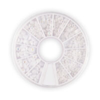Kép 1/2 - Körömdíszítő tárcsa - fehér gyöngy | Pearl Nails