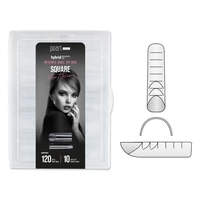 Kép 1/4 - hybrid Reverse Dual Tip Box - Square Flat Slim - Pearl Nails