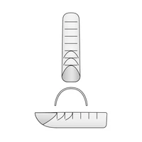 Kép 4/4 - hybrid Reverse Dual Tip Box - Square Flat Slim - Pearl Nails