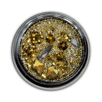 Kép 1/2 - Diamond szórógyöngy-mix - DARK GOLD