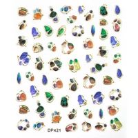 Öntapadós nonfiguratív ékszermatrica körömre DP421 | Pearl Nails 