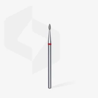 Kép 1/3 - Staleks gyémánt csiszolófej - "csepp" piros 1,6 mm/4 mm - FA40R016/4 | EXPERT
