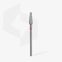 Kép 1/2 - Staleks karbid csiszolófej - Cone bit piros (finom) - FT70R040/13 | EXPERT