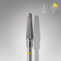 Kép 2/2 - Staleks karbid csiszolófej - Cone bit sárga (szuper-finom) - FT70Y040/13 | EXPERT