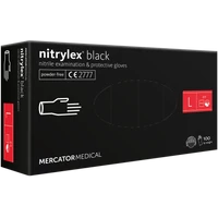 Kép 1/2 - nitrylex® black púdermentes nitril kesztyű - L méret