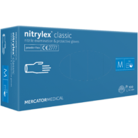 Kép 1/2 - nitrylex® classic púdermentes kék nitril kesztyű