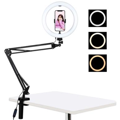 PULUZ LED körlámpa / szelfi lámpa telefontartóval