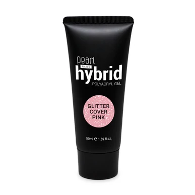 Pearl Nails hybrid PolyAcryl Gel akrilzselé - Glitter Cover Pink 50ml