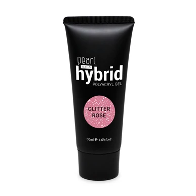 Pearl Nails hybrid PolyAcryl Gel akrilzselé - Glitter Rose 50ml