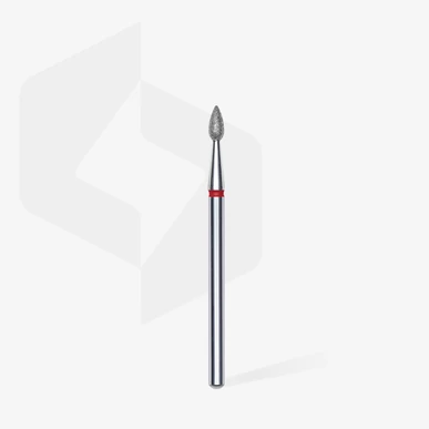 Staleks gyémánt csiszolófej - "csepp" piros 2,3 mm/5 mm - FA40R023/5 | EXPERT