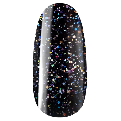 Pearl Nails Classic 844 fekete csillámos gél lakk