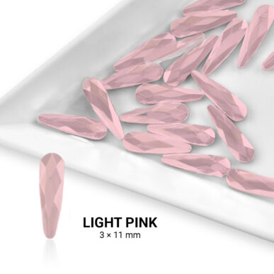 Formakő csepp alakú - 3x11mm - Light Pink