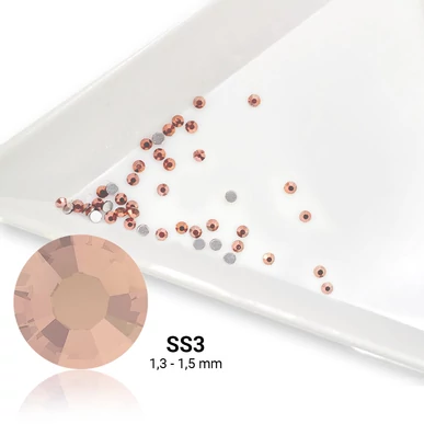 Strasszkő SS3 043 Rose Gold - 50db