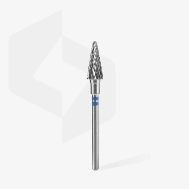 A Staleks keményfém csiszolófej -"kúp" kék 6mm/14mm -FT73B060/14