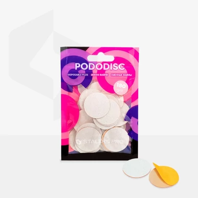 Staleks Pododisc cserélhető fehér csiszolókorong lapok '180' - L méret