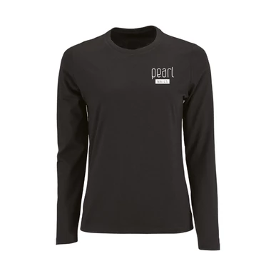 Pearl Nails fekete hosszú ujjú póló XXL méretben