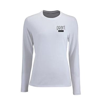 Pearl Nails fehér hosszú ujjú póló L méretben