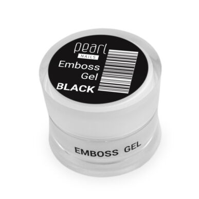 Pearl Nails Emboss Gel fekete