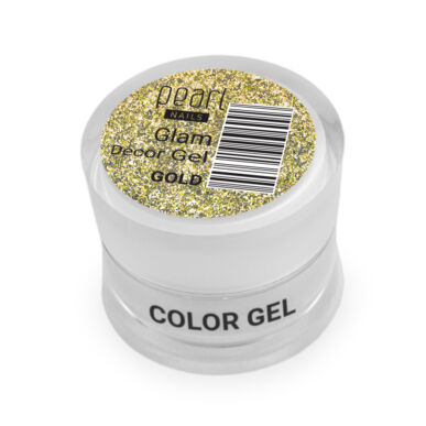 Pearl Nails Glam Decor Gel - Gold extra csillámos dekorzselé